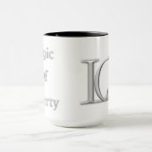 Logic of Liberty Logo Coffee Mok (Midden)