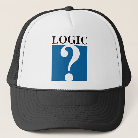 Logic - zwart en blauw trucker pet (Voorkant)