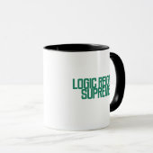 Logica Heerst Suprem | Analytisch Denker Design Mok (Voorkant rechts)