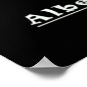 Logica zal u van A naar B overtuigen. Poster (Hoek)