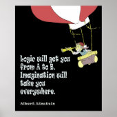 Logica zal u van A naar B overtuigen. Poster (Voorkant)