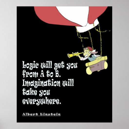 Logica zal u van A naar B overtuigen. Poster (Voorkant)