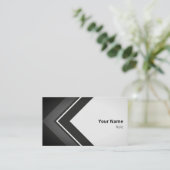 Logical Black Retro Arrow Visitekaartje (Staand voorkant)