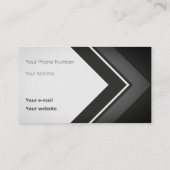 Logical Black Retro Arrow Visitekaartje (Achterkant)