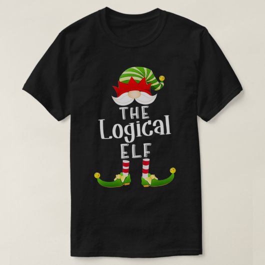 Logical Elf Group Kerstmis Funny Pajama Partij T-shirt (Design voorkant)