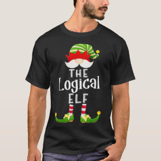 Logical Elf Group Kerstmis Funny Pajama Partij T-shirt