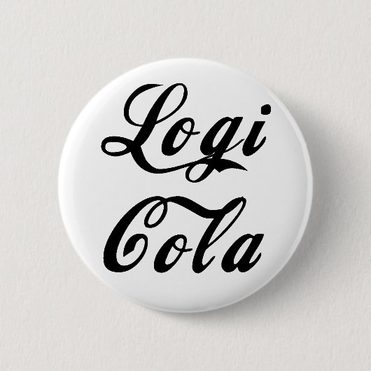 LogiCola-script Ronde Button 5,7 Cm (Voorkant)