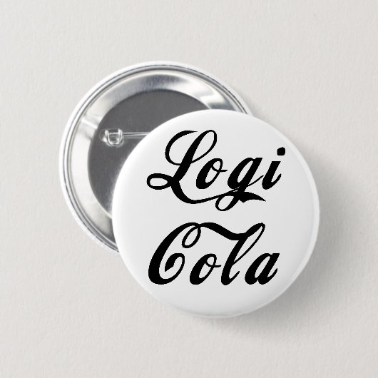 LogiCola-script Ronde Button 5,7 Cm (Voorkant /achterkant)