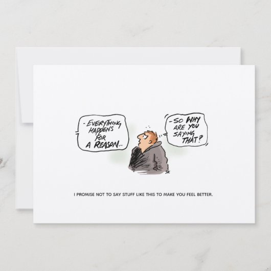 "Logicus Randomus" Funny Cancer Briefkaart (Voorkant)