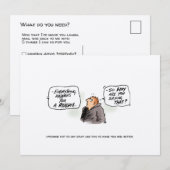 "Logicus Randomus" Funny Cancer Briefkaart (Voorkant / Achterkant)