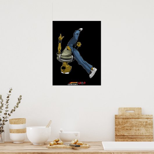 Logik parkour flip poster (Keuken)