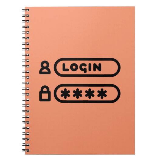LOGIN/MOT DE PASSE NOTITIEBOEK (Voorkant)