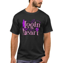 Login naar mijn hart. Valentijnsdag T-shirts