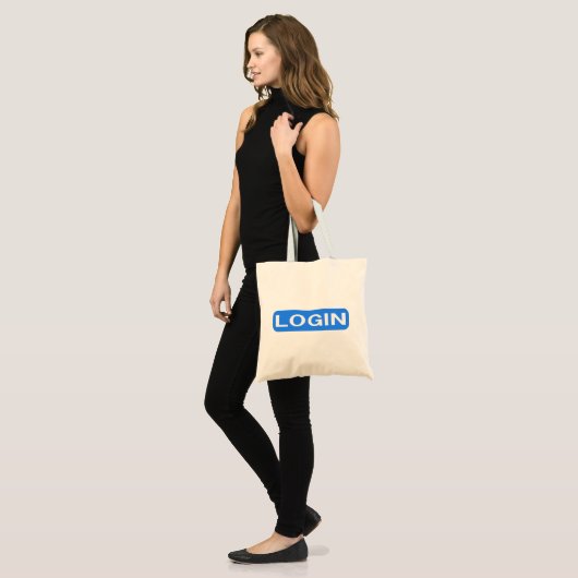 LOGIN TOTE BAG (Voorkant (model))