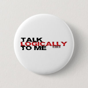 Logisch praten ronde button 5,7 cm