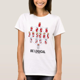 Logisch zijn (Logisch Tesseract Hasse Diagram) T-shirt