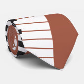 Logische brick Black en White D7 Chord Graphic Stropdas (Opgerold)