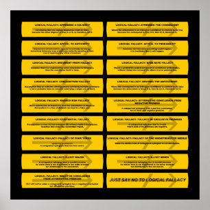 Logische fouten - Zeg gewoon nee Poster