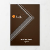 Logische monochromatische geometrische retroflecto drieluik kaart (Cover)