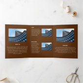 Logische monochromatische geometrische retroflecto drieluik kaart (Binnen)