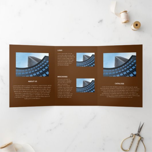 Logische monochromatische geometrische retroflecto drieluik kaart (Binnen)