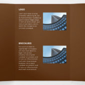 Logische monochromatische geometrische retroflecto drieluik kaart (Binnenkant midden)