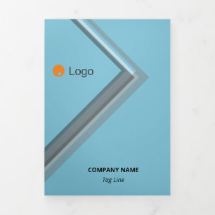 Logische monochromatische geometrische retroflecto drieluik kaart