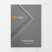 Logische monochromatische geometrische retroflecto drieluik kaart (Cover)