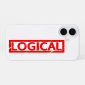 Logische Stempel iPhone 16 Hoesje (Achterkant horizontaal)