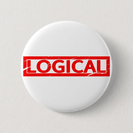 Logische stempel ronde button 5,7 cm (Voorkant)