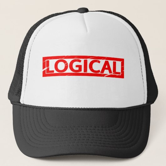 Logische stempel trucker pet (Voorkant)
