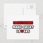 Logistici maken grote liefhebbers briefkaart (Voorkant / Achterkant)