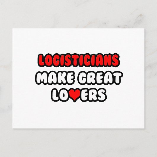 Logistici maken grote liefhebbers briefkaart (Voorkant)