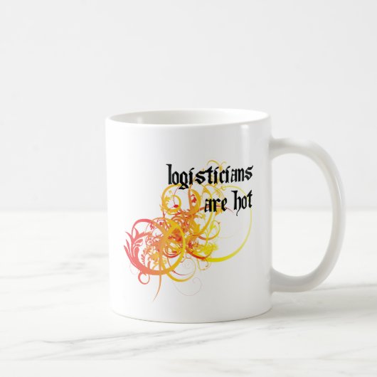 Logisticians zijn warm koffiemok (Rechts)