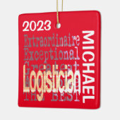 Logisticien Extraordinaire CUSTOM Keramisch Ornament (Links)