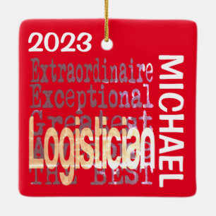 Logisticien Extraordinaire CUSTOM Keramisch Ornament