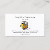 Logistics Company Business Card-sjabloon Visitekaartje (Voorkant)