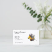 Logistics Company Business Card-sjabloon Visitekaartje (Staand voorkant)