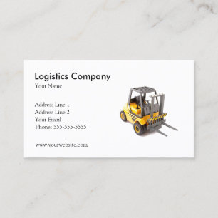 Logistics Company Business Card-sjabloon Visitekaartje