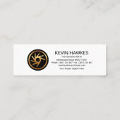 Logistics Freight Transportation Motif Mini Visitekaartje (Achterkant)