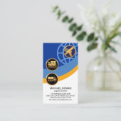 Logistics Global Pathway Layers Supply Chain Visitekaartje (Staand voorkant)