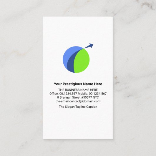 Logistics Global Pathway Layers Supply Chain Visitekaartje (Achterkant)