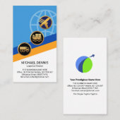 Logistics Global Pathway Layers Transport Service  Visitekaartje (Voorkant / Achterkant)