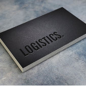 Logistics Minimalist Black Bold Text Visitekaartje