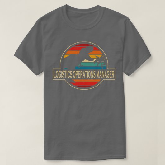 Logistics Operations Manager Dinosaur T-shirt (Design voorkant)