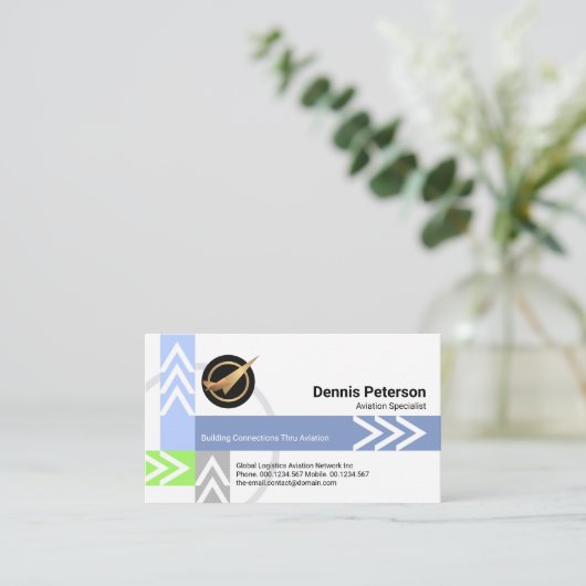 Logistics Pilot Service (Logistics Pilot Service v Visitekaartje (Staand voorkant)