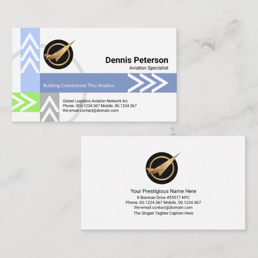 Logistics Pilot Service (Logistics Pilot Service v Visitekaartje (Voorkant / Achterkant)