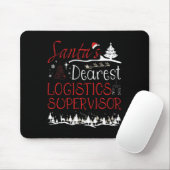 Logistics Supervisor Xmas Job Funny Christmas Muismat (Met muis)
