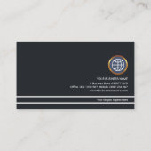 Logistics Transport Color Lines Transportation Visitekaartje (Achterkant)