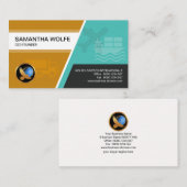 Logistics Transport Imprint stijlvolle kolommen Visitekaartje (Voorkant / Achterkant)